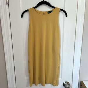 J. Crew Yellow Sleeveless Mini Dress